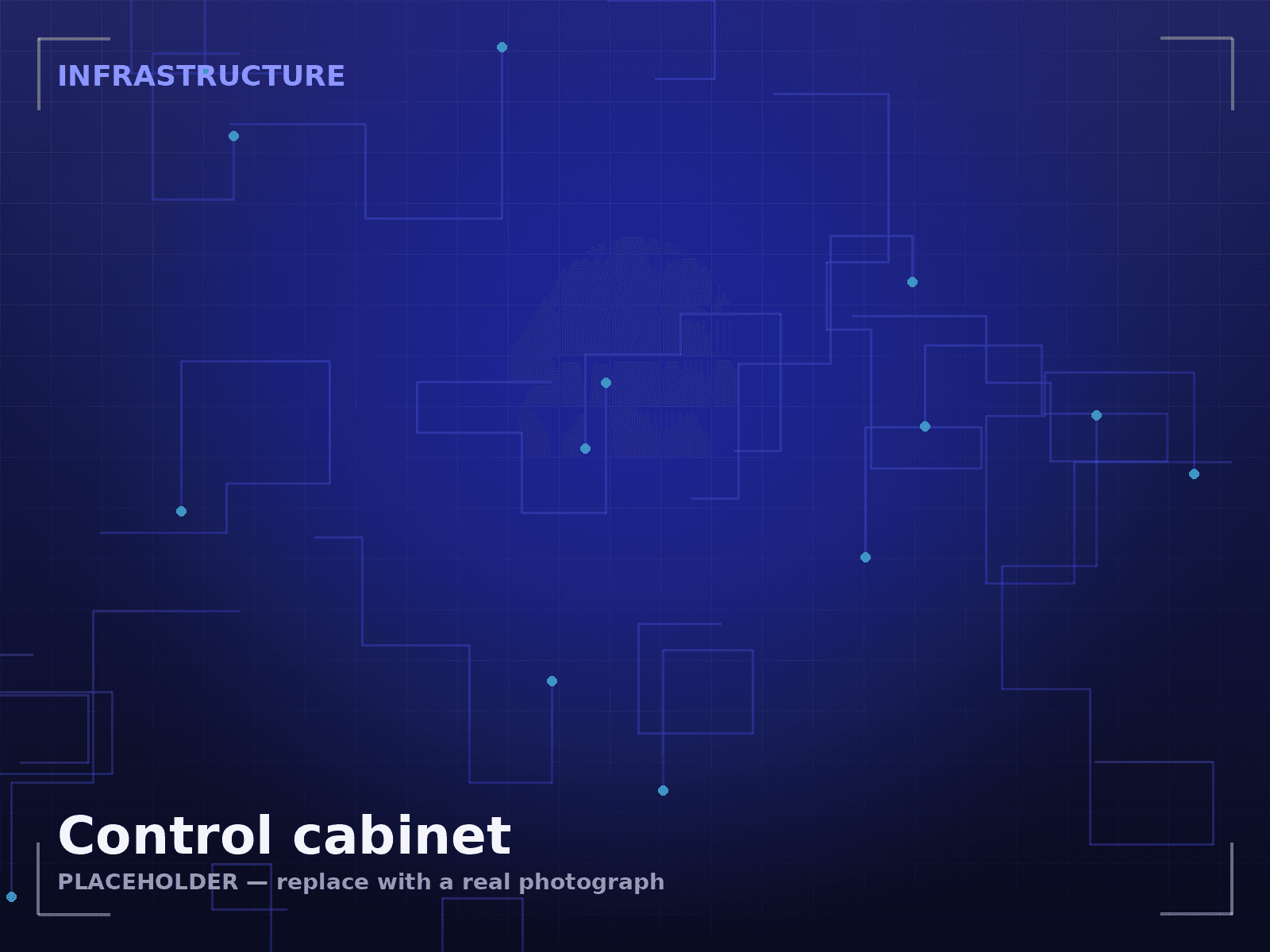 An industrial control cabinet with wiring in progress